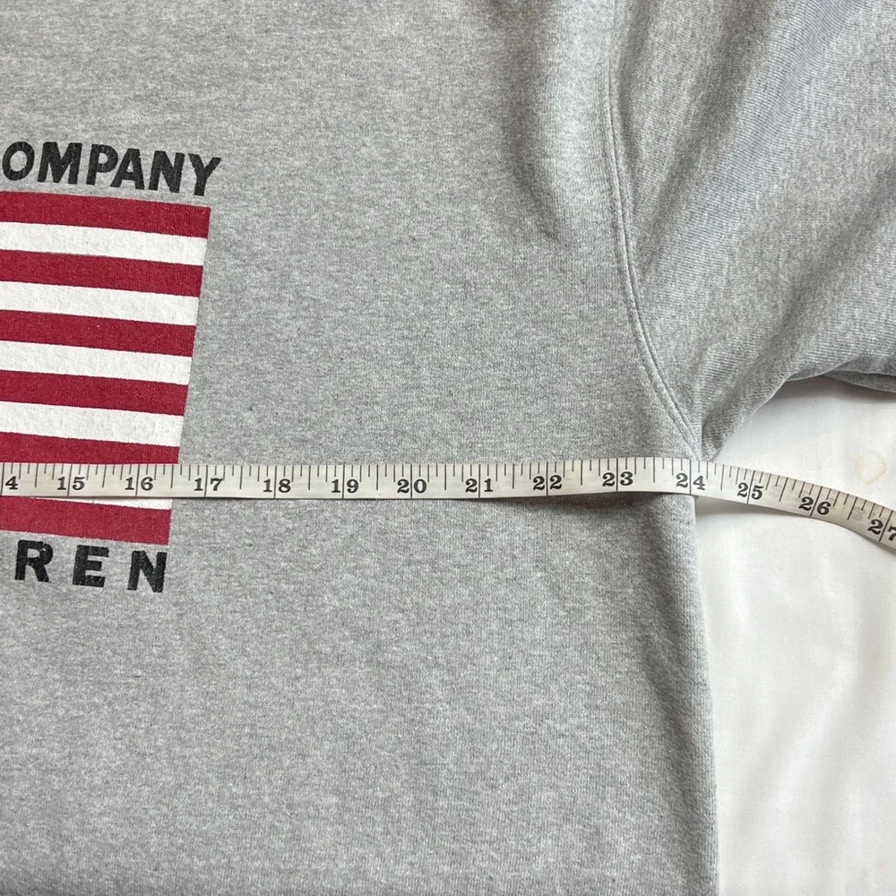 Vintage 90s Polo Ralph Lauren Company Large American Flag Preppy Sweatshirt M